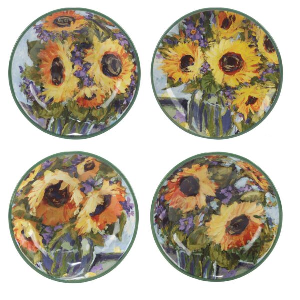 Certified International Sunflower Bouquet 4-pc. Soup / Pasta Bowl Set