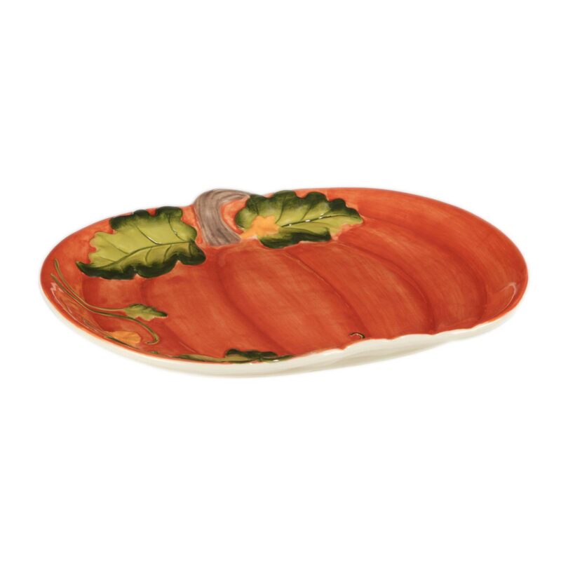 Certified International Harvest Morning Pumpkin Platter - Image 2