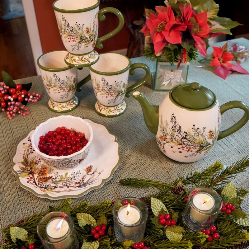 Certified International Winters Forest Teapot - Image 3