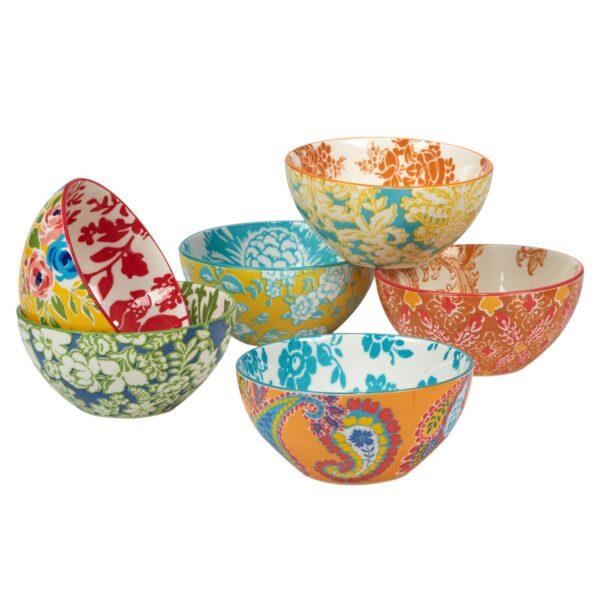 Certified International Damask Floral 6-pc. All-Purpose Bowl Set