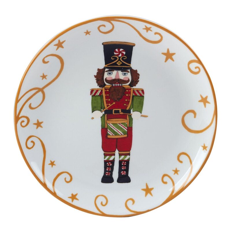 Certified International Holiday Magic Nutcracker 4-pc. Dessert Plate Set - Image 5
