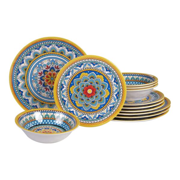 Certified International Portofino 12-pc. Melamine Dinnerware Set