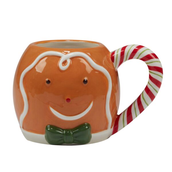 Certified International Holiday Magic Gingerbread 4-pc. 3D Mug Set