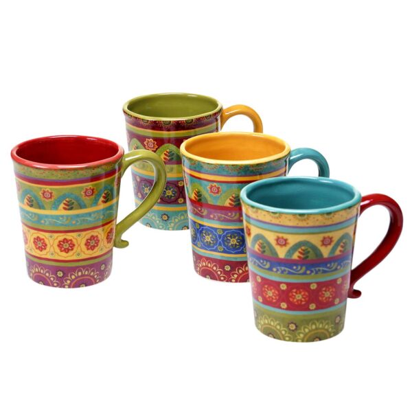 Certified International Tunisian Sunset 4-pc. Coffee Mug Set