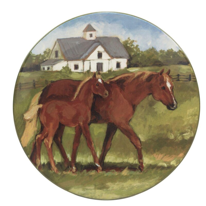 Certified International York Stables 4-pc. Dinner Plate Set - Image 5