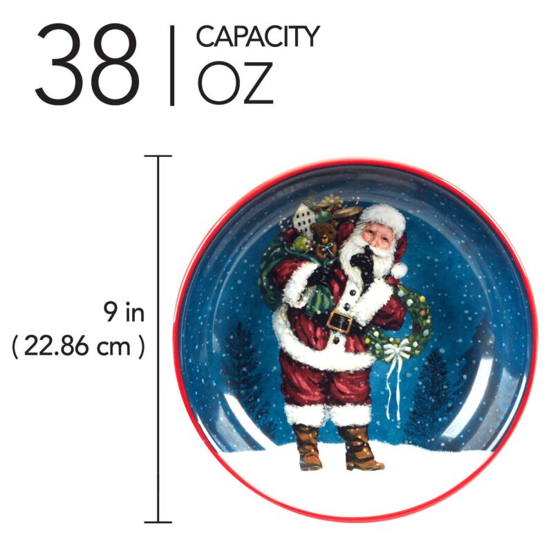 Certified International Santa's Secret 4 Soup Bowls Set - Image 3