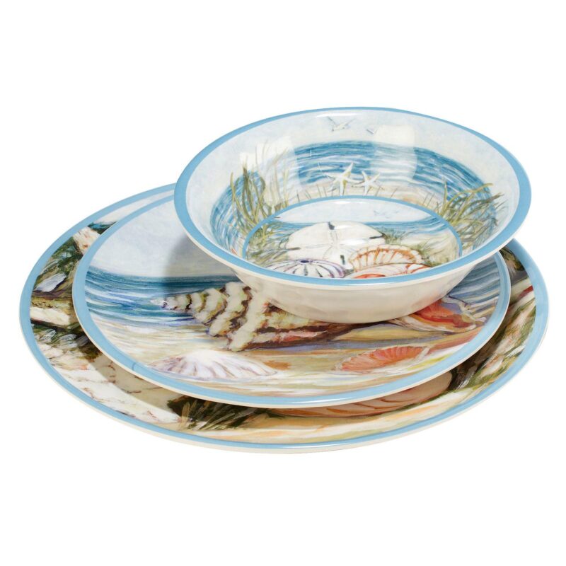 Certified International 12-Piece Seacoast Dinnerware Set - Image 3