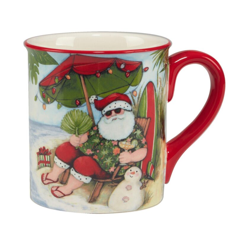Certified International Set of 4 Santa's Wish Mugs - Image 5