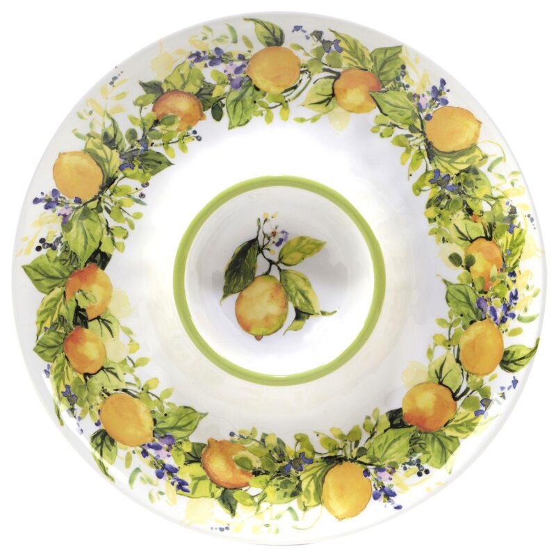 Certified International Lemon Zest 3-pc. Melamine Hostess Set - Image 3