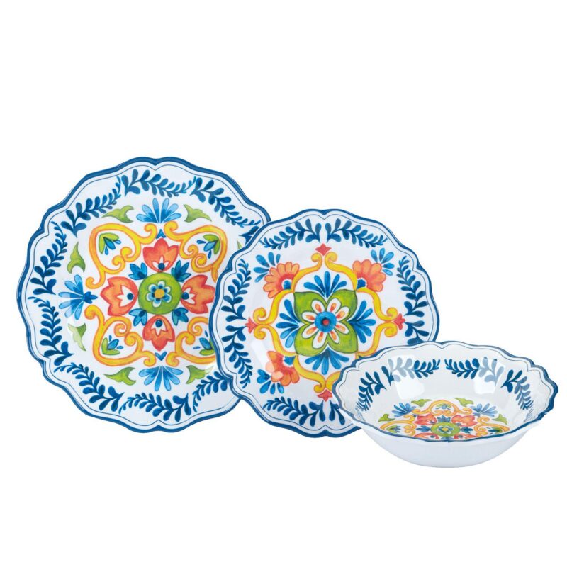 Certified International 12-Piece Flores Dinnerware Set - Image 2