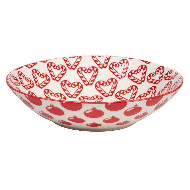 Certified International Set of 6 Peppermint Candy Soup/Pasta Bowls - Image 4