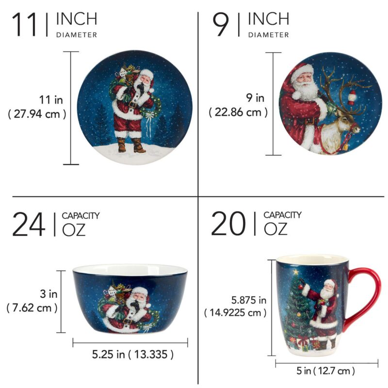 Certified International Santa's Secret 16-pc. Dinnerware Set - Image 4