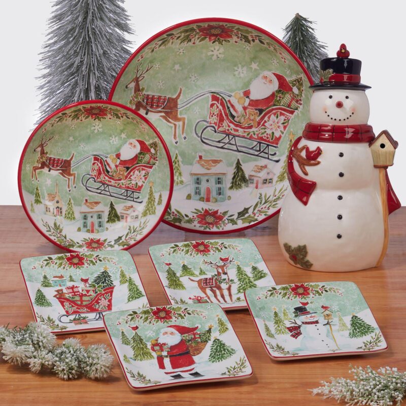 Certified International 16-Piece Joy of Christmas Dinnerware Set - Image 2