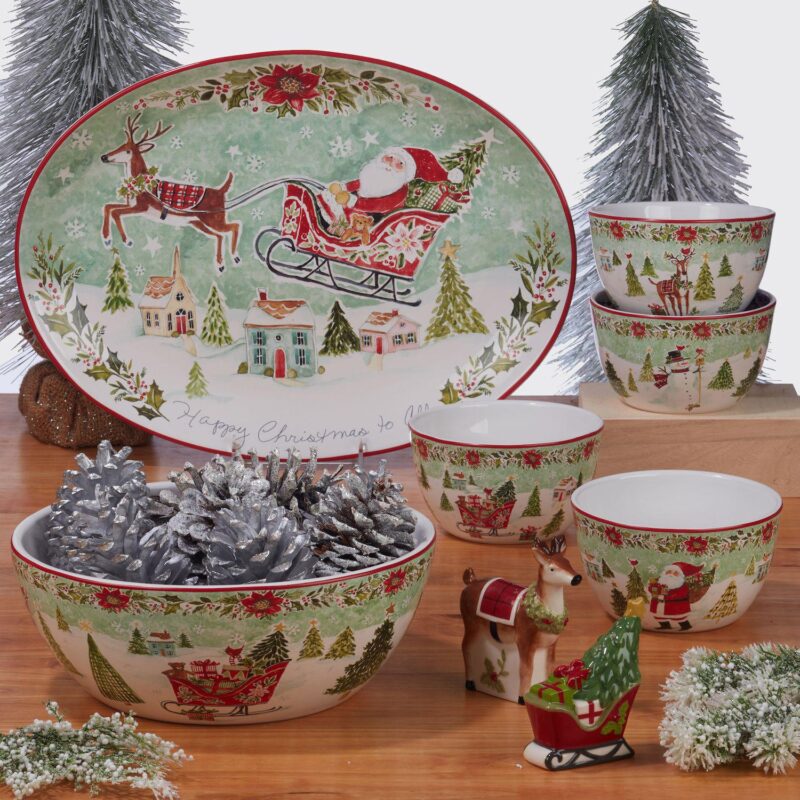 Certified International 16-Piece Joy of Christmas Dinnerware Set - Image 3