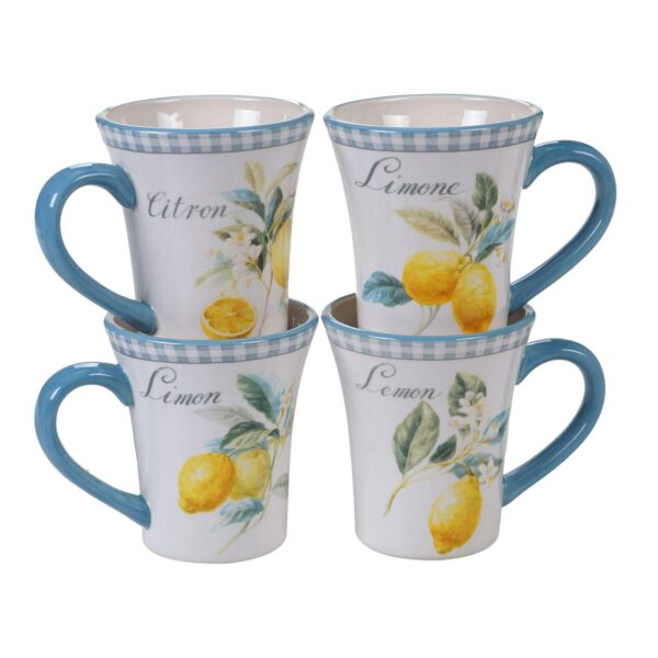 Certified International Citron 4-pc. Mug Set