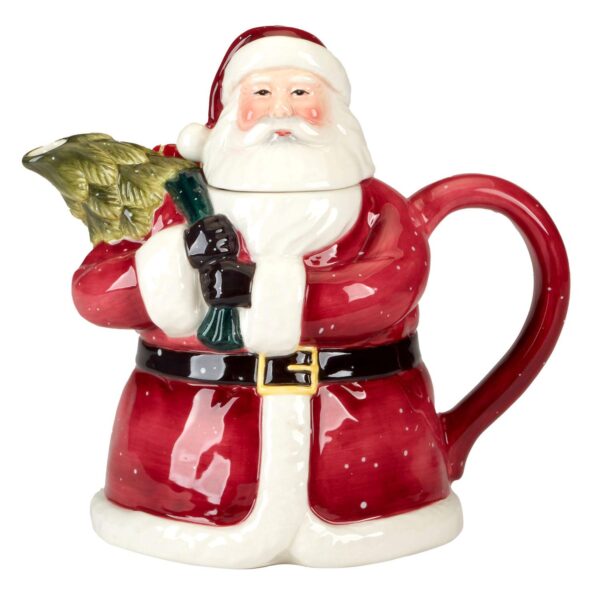 Certified International Santa's Secret 3D Teapot