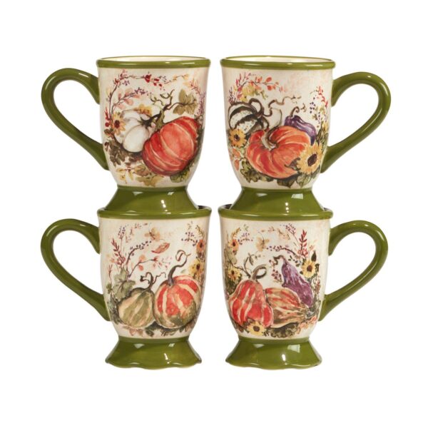 Certified International Harvest Morning 4-pc. Mug Set