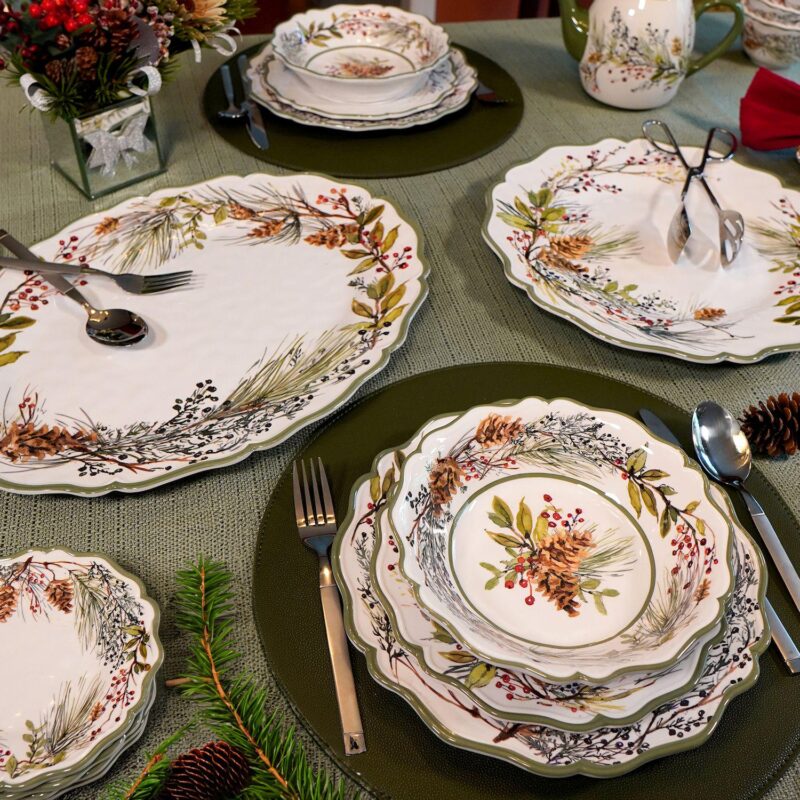 Certified International Winters Forest 2-pc. Platter Set - Image 6