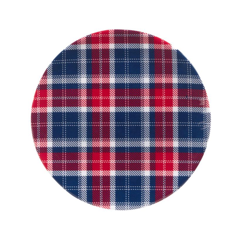Certified International Patriotic Plaid 6-pc. Melamine Salad Plate Set - Image 2