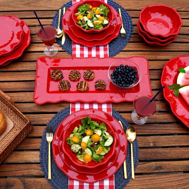 Certified International Perlette Red 12-pc. Dinnerware Set - Image 6