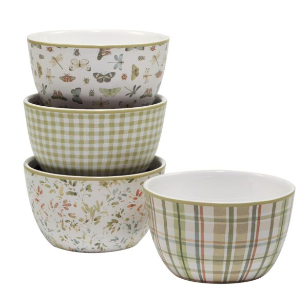 Certified International Green Fields 4-pc. Ice Cream Bowl Set