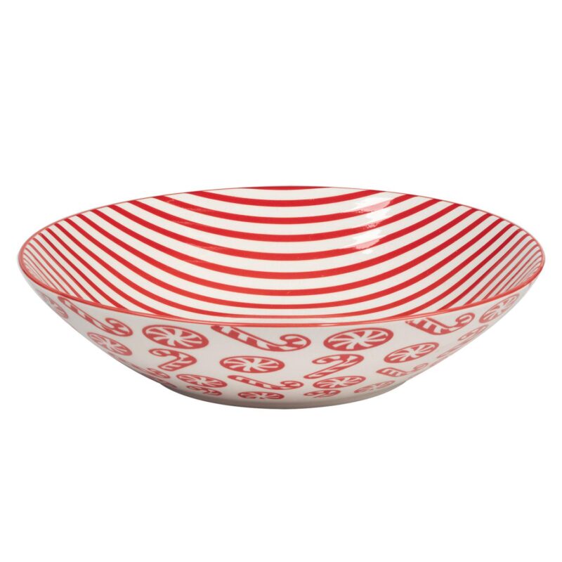 Certified International Set of 6 Peppermint Candy Soup/Pasta Bowls - Image 6
