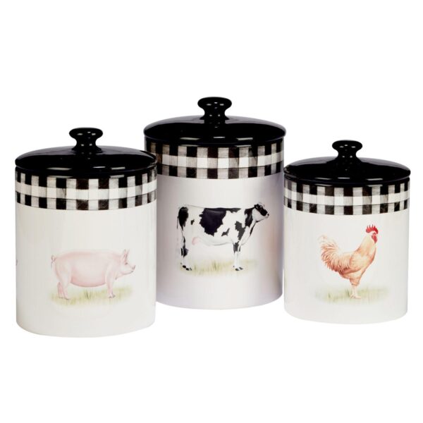 Certified International On The Farm 3-pc. Canister Set