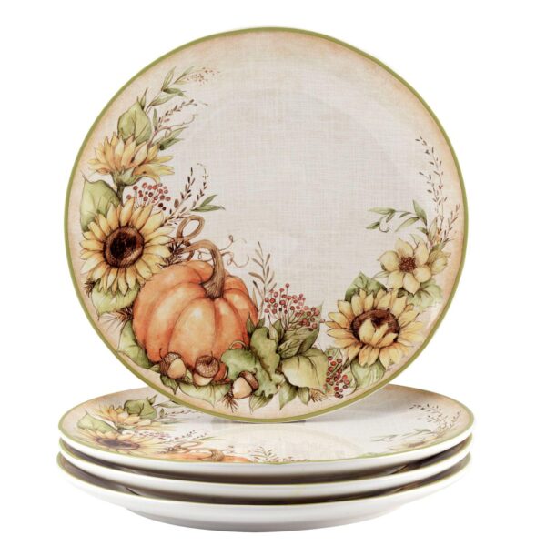 Certified International Autumn Breeze 4 pc Dinner Plate Set