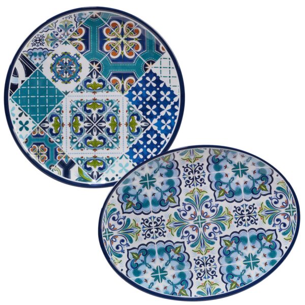 Certified International Mosaic 2-pc. Melamine Platter Set