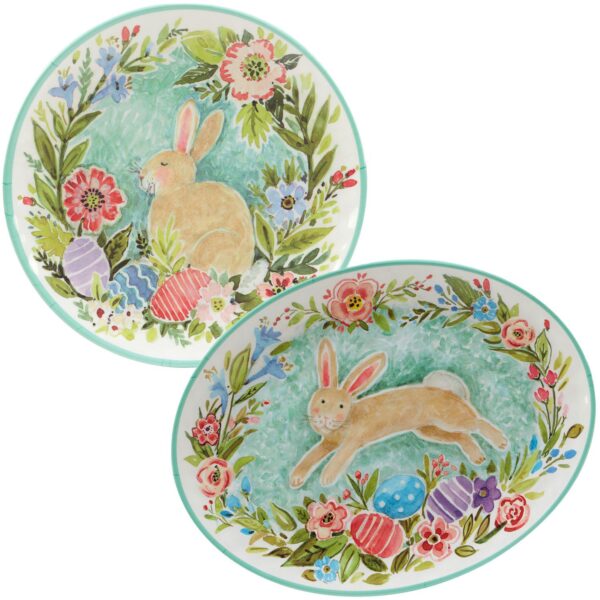 Certified International Joy of Easter 2-pc. Melamine Serving Platter Set