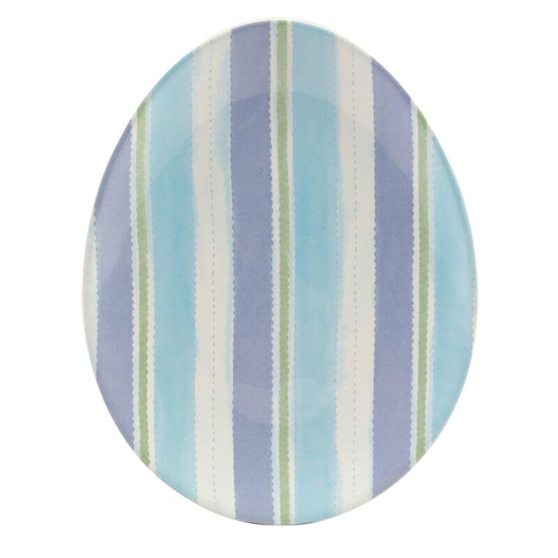 Certified International Easter Morning Set of 4 Oval Egg Plates - Image 4