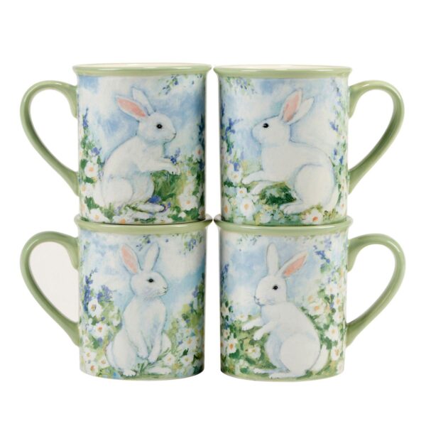 Certified International Easter Morning Set of 4 Mugs