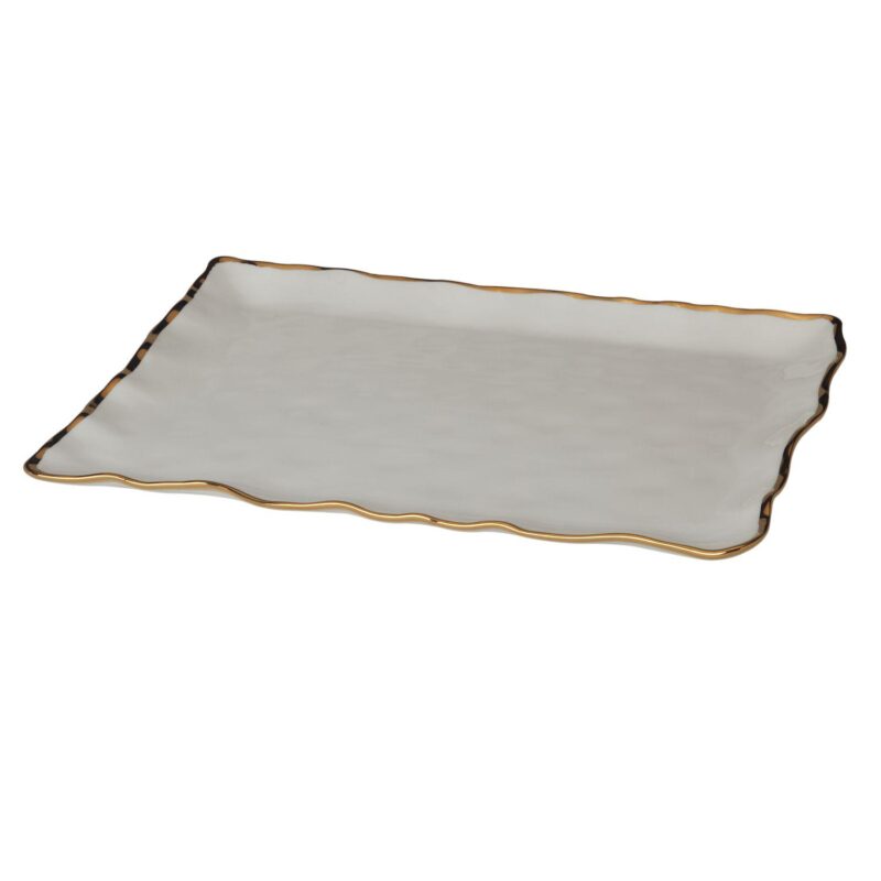 Certified International Regency Gold Rectangular Platter - Image 6