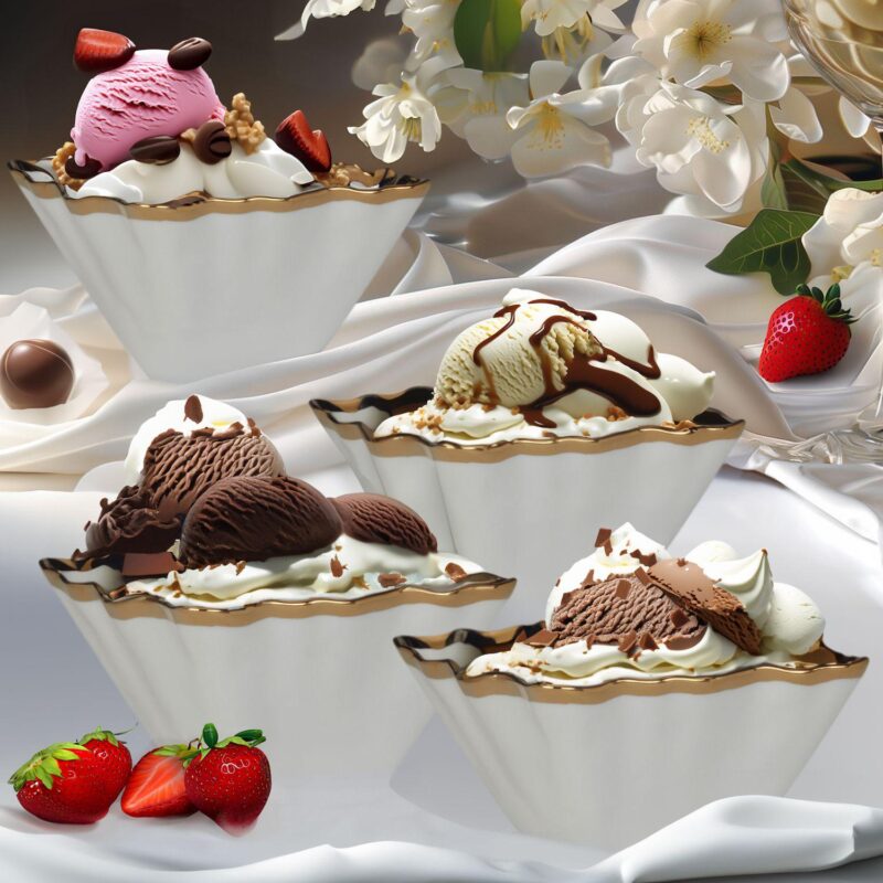 Certified International Regency Gold 4 pc Snack Bowl Set - Image 2