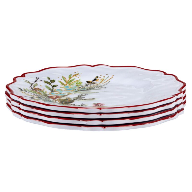 Certified International Christmas Gatherings 4 pc Salad Plate Set - Image 2