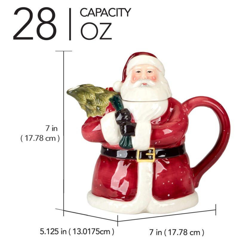 Certified International Santa's Secret 3D Teapot - Image 3