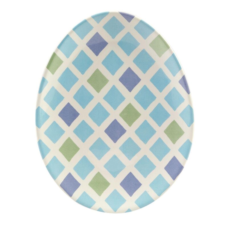 Certified International Easter Morning Set of 4 Oval Egg Plates - Image 6