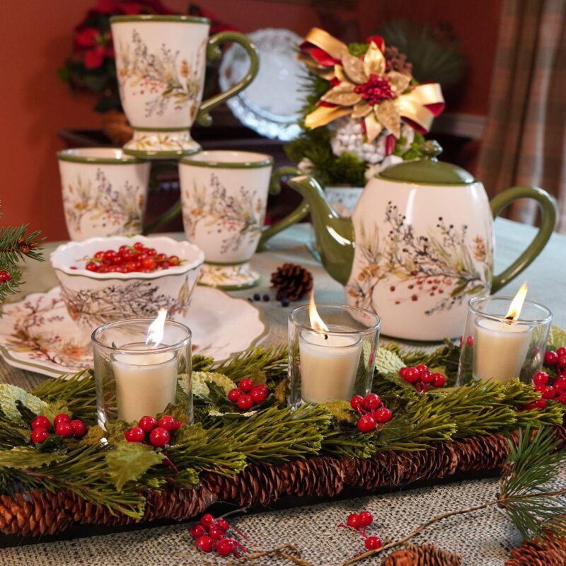 Certified International Winters Forest Teapot - Image 4