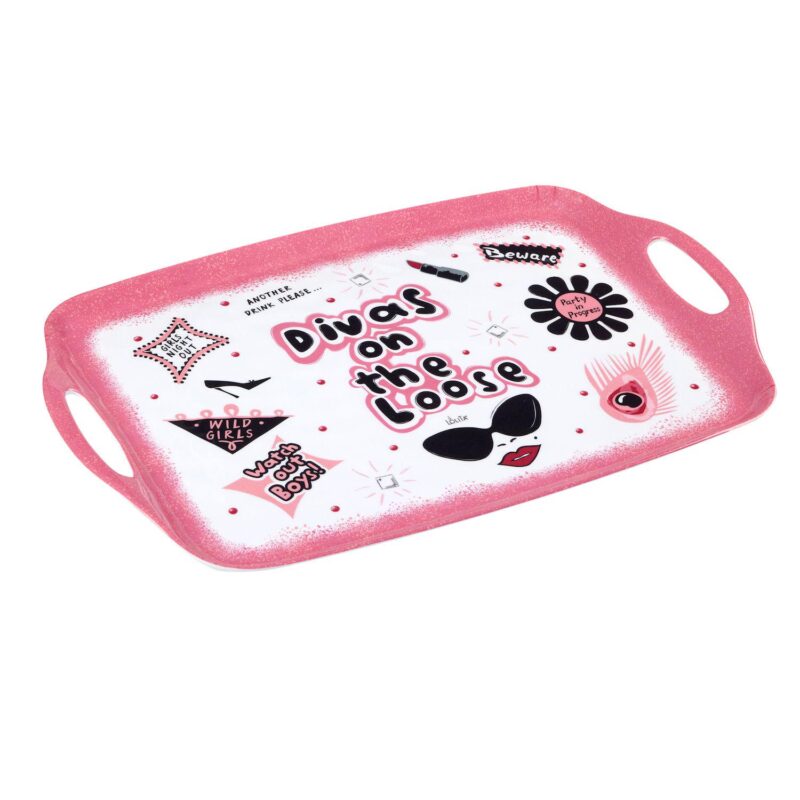 Certified International Lolita Divas on the Loose 3-pc. Melamine Serving Set - Image 2