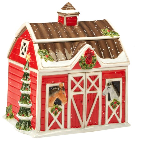 Certified International Christmas on the Farm 3D Cookie Jar