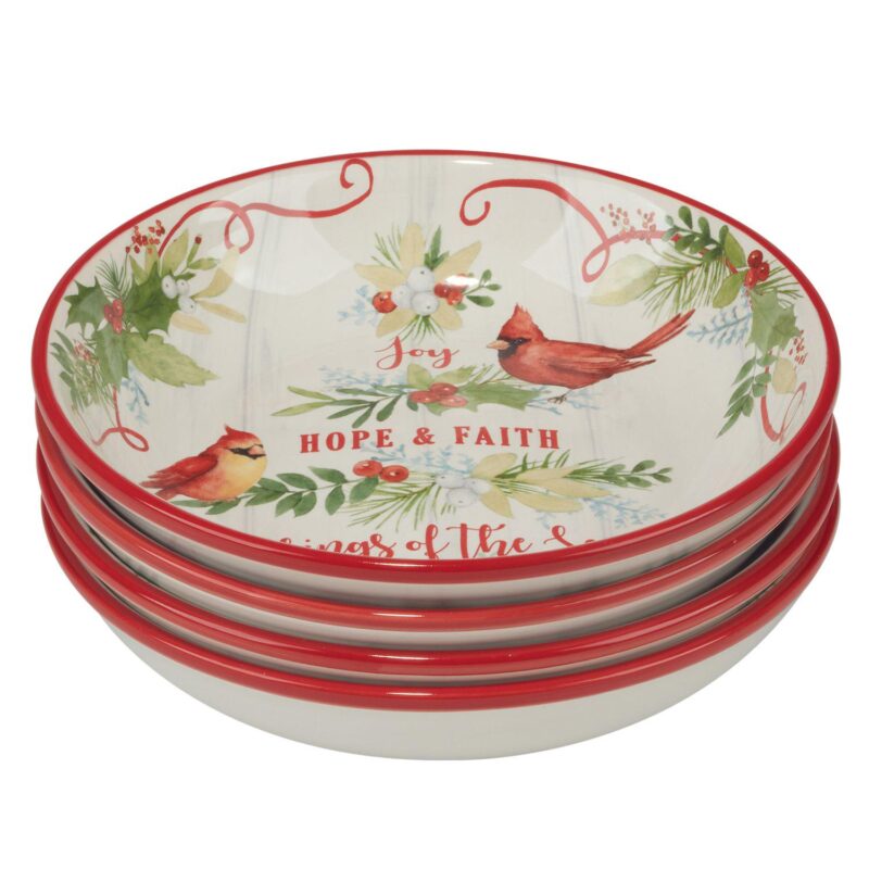Certified International Winter Greens 4 Soup Bowls Set - Image 2