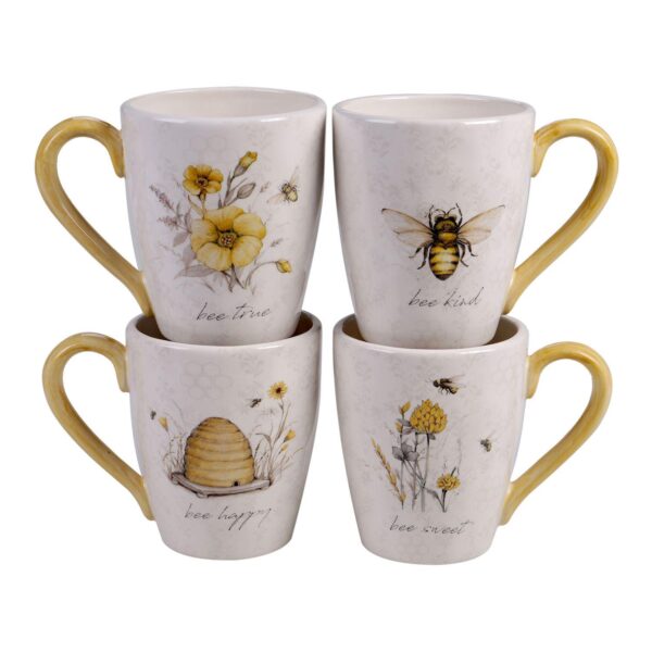 Certified International Bee Sweet 4-pc. Mug Set