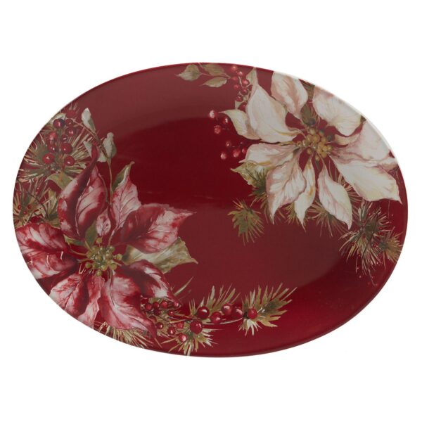 Certified International Winter's Joy Oval Platter