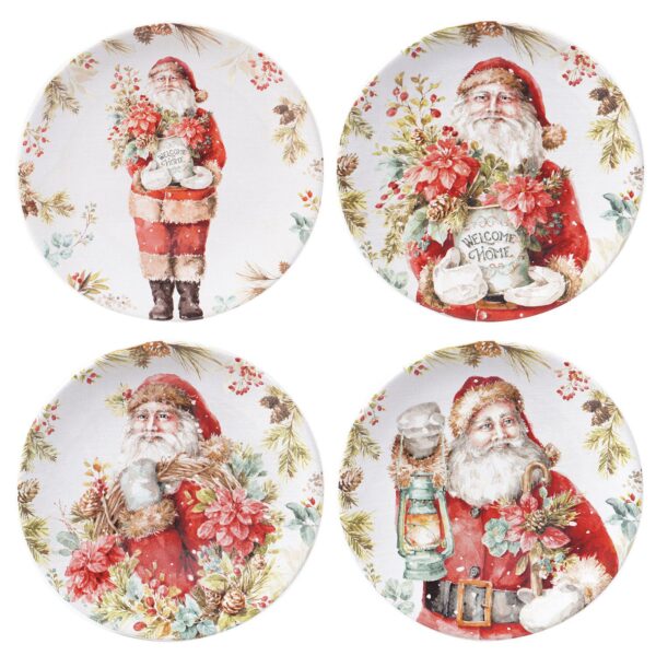 Certified International Christmas Story 4-pc. Dessert Plate Set