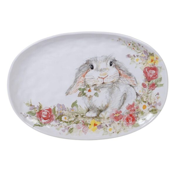 Certified International Sweet Bunny Oval Platter