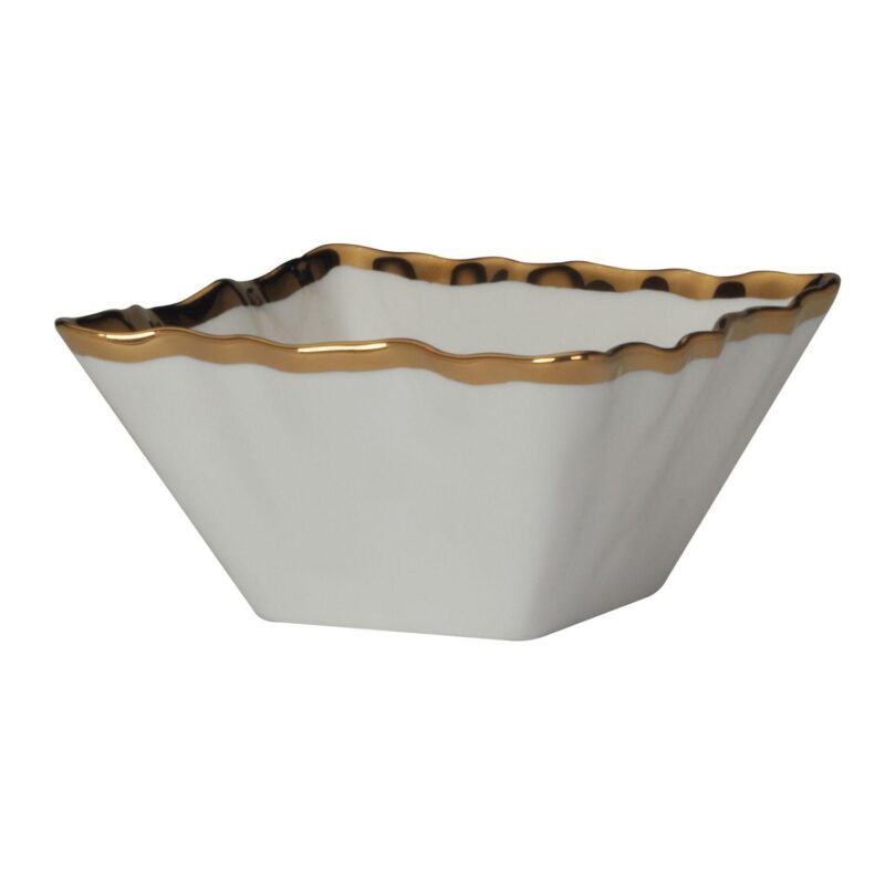 Certified International Regency Gold 4 pc Snack Bowl Set - Image 3