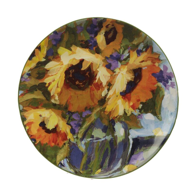 Certified International Sunflower Bouquet 4-pc. Salad Plate Set - Image 2