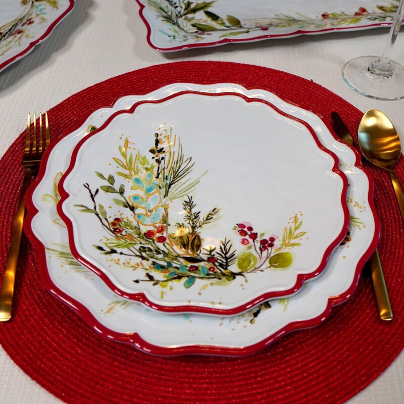 Certified International Christmas Gatherings 4 pc Salad Plate Set - Image 3