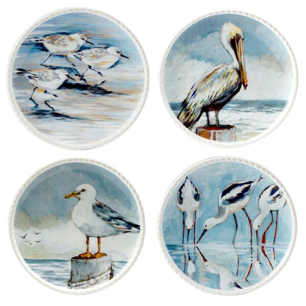 Certified International Shorebirds 4-pc. Salad Plate Set