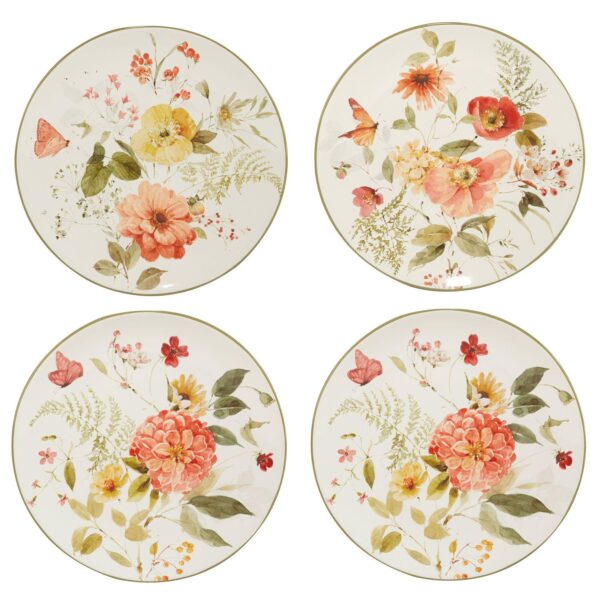 Certified International Nature's Song 4-pc. Dinner Plate Set